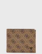 GUESS Кожен портфейл VEZZOLA мъжки в бежово SMVELE LEA20