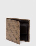 GUESS Кожен портфейл VEZZOLA мъжки в бежово SMVELE LEA20