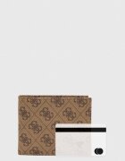 GUESS Кожен портфейл VEZZOLA мъжки в бежово SMVELE LEA20