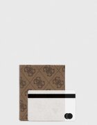 GUESS Кожен портфейл VEZZOLA мъжки в бежово SMVELE LEA22