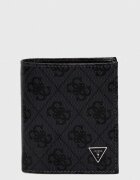 GUESS Кожен портфейл VEZZOLA мъжки в черно SMVELE LEA22