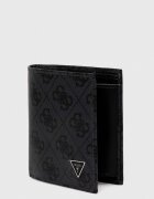 GUESS Кожен портфейл VEZZOLA мъжки в черно SMVELE LEA22