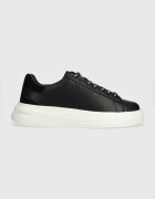 GUESS Кожени маратонки ELBA в черно FMPVIB SUE12