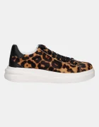 GUESS Кожени маратонки ELBINA8 в кафяво FLTEL8 LEA12