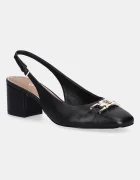 GUESS Кожени обувки с дебел ток CALIDE
