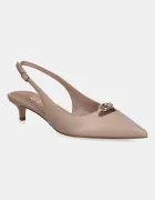 GUESS Кожени обувки с дебел ток JESSAH
