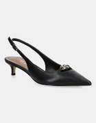 GUESS Кожени обувки с дебел ток JESSAH