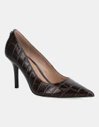 GUESS Кожени обувки с тънък ток PRINDY