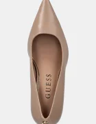 GUESS Кожени обувки с тънък ток PRINDY в бежово FLFPRN LEA08