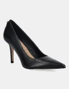 GUESS Кожени обувки с тънък ток PRINDY в черно FLFPRN LEA08
