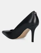 GUESS Кожени обувки с тънък ток PRINDY в черно FLFPRN LEA08