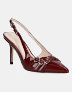 GUESS Кожени обувки с тънък ток SLING BACK BUCKLE S