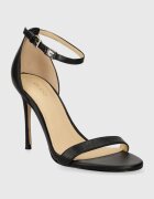 GUESS Кожени сандали KABAIL3 в черно FL8KIL LEA03