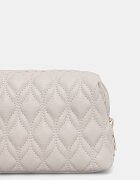 GUESS козметична чанта дамска от имитация на кожа MAXINE бежова PW7578 P6390