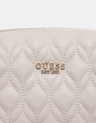 GUESS козметична чанта дамска от имитация на кожа MAXINE бежова PW7578 P6390