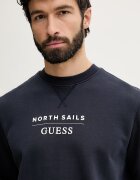 GUESS мъжки памучен суичър x North Sails тъмносиня M6GQ26 K3490
