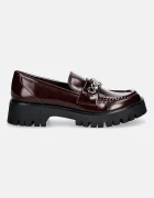 GUESS Мокасини ALMER в червено с платформа FLPALR ELE14