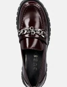 GUESS Мокасини ALMER в червено с платформа FLPALR ELE14