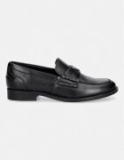 GUESS мокасини дамски от кожа BELISO черни FLTBSO LEA14