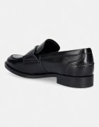 GUESS мокасини дамски от кожа BELISO черни FLTBSO LEA14