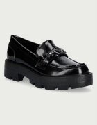 GUESS мокасини дамски YAAKO черни с платформа FLFYAA ELE14