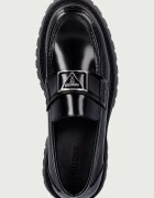 GUESS мокасини мъжки от кожа GORIZIA IV черни FMFGOR LEA14