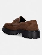 GUESS мокасини мъжки от велур GORIZIA кафяви FMTZIA SUE14