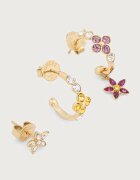 GUESS обици дамски от неръждаема стомана с циркон SECRET GARDEN JUBE06 035JW