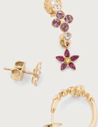 GUESS обици дамски от неръждаема стомана с циркон SECRET GARDEN JUBE06 035JW