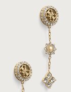 GUESS обици дамски от неръждаема стомана с циркон SECRET GARDEN JUBE06 036JW