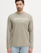 GUESS Памучна блуза с дълги ръкави