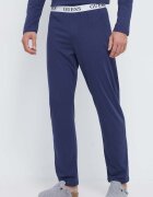 GUESS Памучна пижама DERRICK в тъмносиньо с изчистен дизайн U2BX00 KBZG0