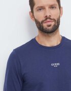 GUESS Памучна пижама DERRICK в тъмносиньо с изчистен дизайн U2BX00 KBZG0
