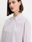GUESS Памучна риза LAURIANE дамска в розово със стандартна кройка с класическа яка W5YH47 WHD10