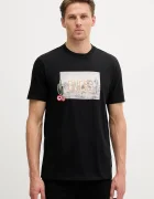 GUESS Памучна тениска