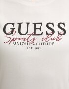 GUESS Памучна тениска ARTEMISIA дамска в бежово V6RI05 I3Z14