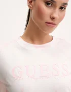 GUESS Памучна тениска GENZIANA дамска в розово V5GI19 I3Z14