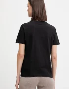 GUESS Памучна тениска MENA дамска в черно V5BI07 K8FQ4