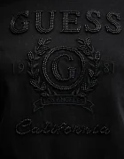 GUESS Памучна тениска MENA дамска в черно V5BI07 K8FQ4