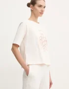 GUESS Памучна тениска RHINESTONE