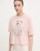 GUESS Памучна тениска RHINESTONE