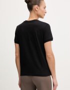 GUESS Памучна тениска ROSALBA дамска в черно V6RI04 K8FQ4