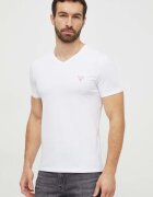 GUESS Памучна тениска в бяло с принт M2YI37 I3Z14