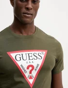 GUESS Памучна тениска в бяло с принт M2YI71 I3Z14