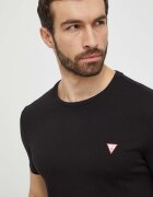 GUESS Памучна тениска в черно с изчистен дизайн M2YI36 I3Z14