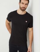 GUESS Памучна тениска в черно с изчистен дизайн M2YI36 I3Z14