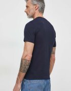 GUESS Памучна тениска в тъмносиньо с изчистен дизайн M2YI36 I3Z14