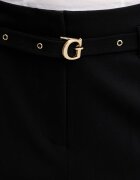GUESS панталон дамски черен с висока талия W6GB17 W1894