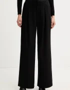 GUESS Панталон JAYNE в черно със стандартна кройка с висока талия W5BB32 W2600