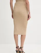 GUESS Пола EVANGELINE в бежово среднодълга с кройка тип молив W5YD66 Z0130